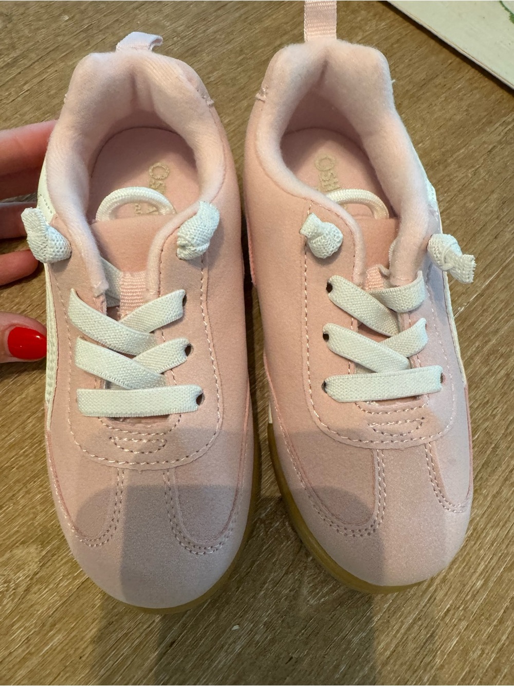 Kids Pink Casual Lace-Up Sneakers